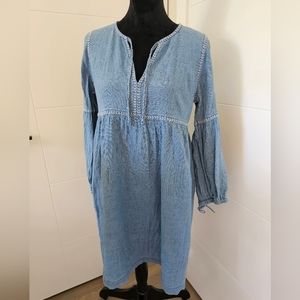 Madewell denim & stitch dress small